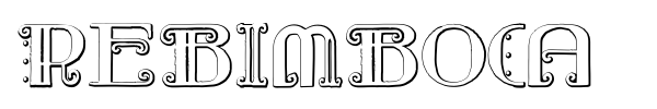 Rebimboca font preview